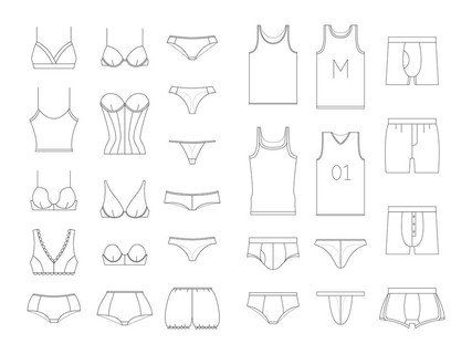 女性內衣素描藝術：從素描繪圖到設計靈感的探索